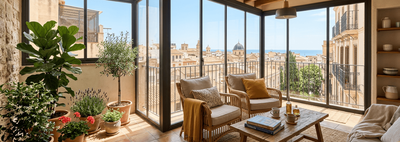 Cerramiento de terraza en una vivienda, pensado para aprovechar mejor el espacio exterior, ganar confort y proteger la zona frente a lluvia, viento y cambios de temperatura.